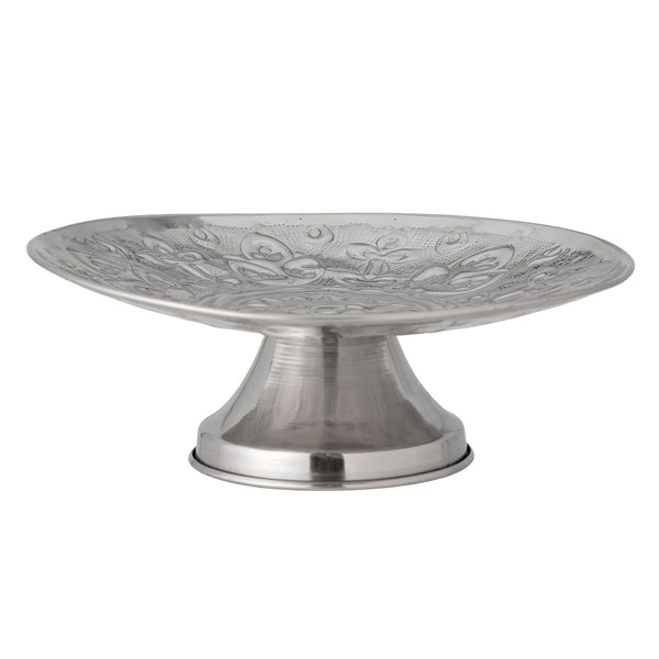 Bloomingville Kuchenplatte Bloomingville Litha Kuchenteller, Silber, Metall