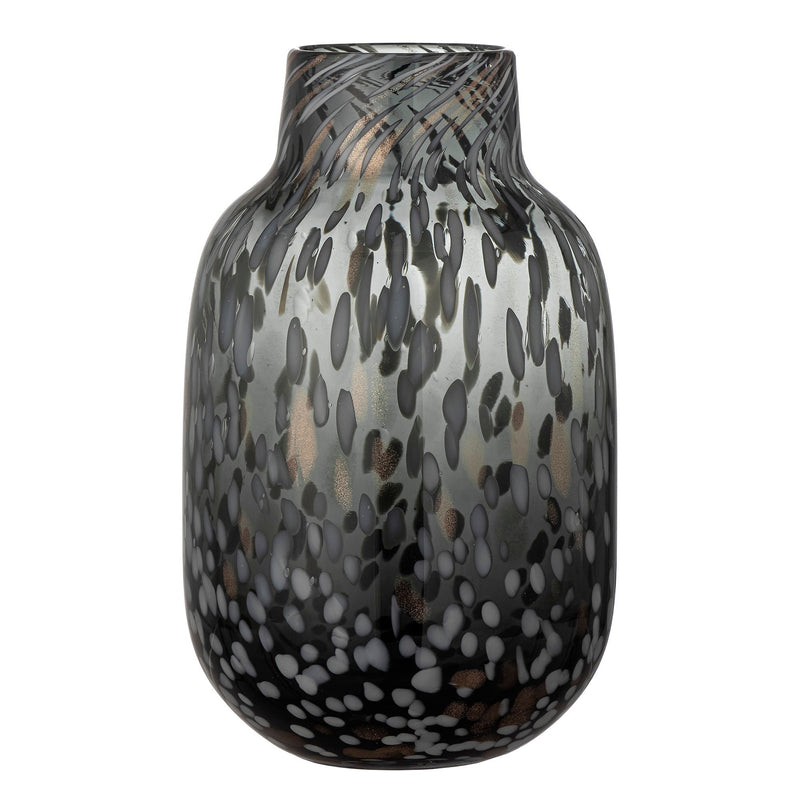 LaLe Living Bloomingville Gwan Vase, Grau, Glas