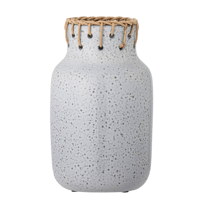 LaLe Living Bloomingville Janel Vase, Grau, Keramik