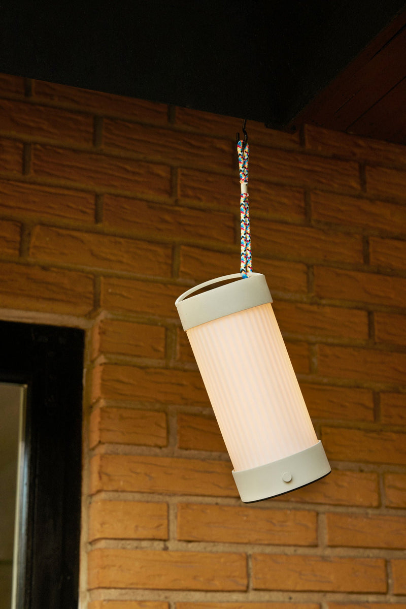 Hübsch Laterne Hübsch Camp Tragbare Lampe Sandfarben