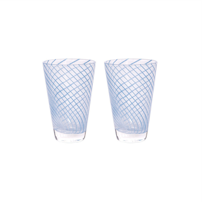 LaLe Living OYOY LIVING Yuka Swirl Glas 2er Set