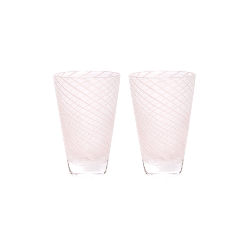 LaLe Living OYOY LIVING Yuka Swirl Glas, 2er Set