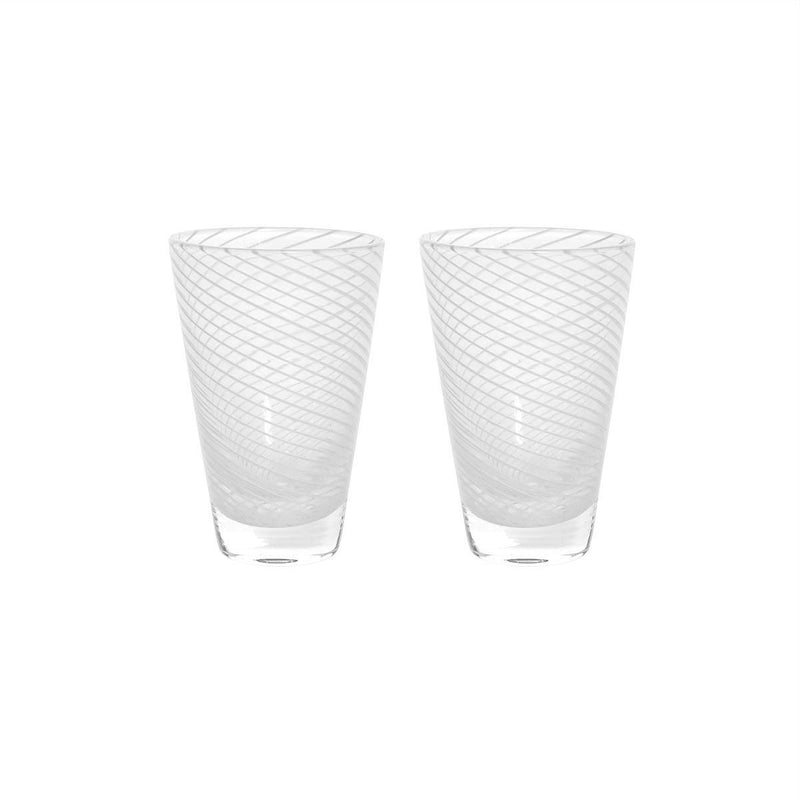 LaLe Living OYOY LIVING Yuka Swirl Glas, 2er Set