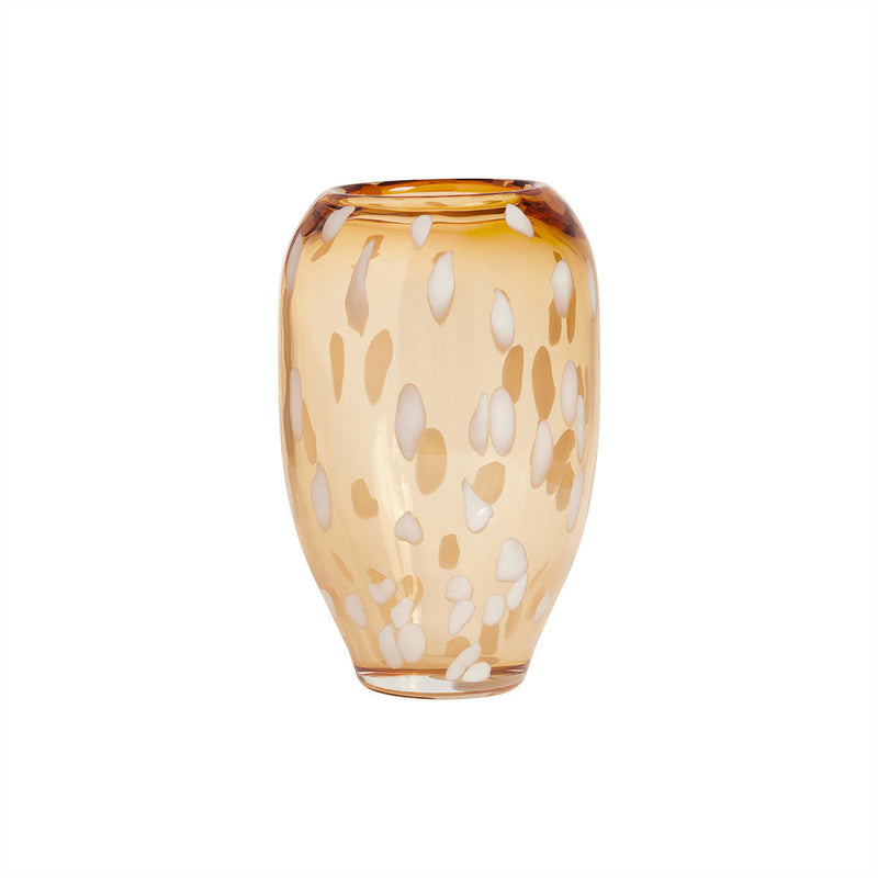 LaLe Living OYOY LIVING Jali Vase in Orange gepunktet