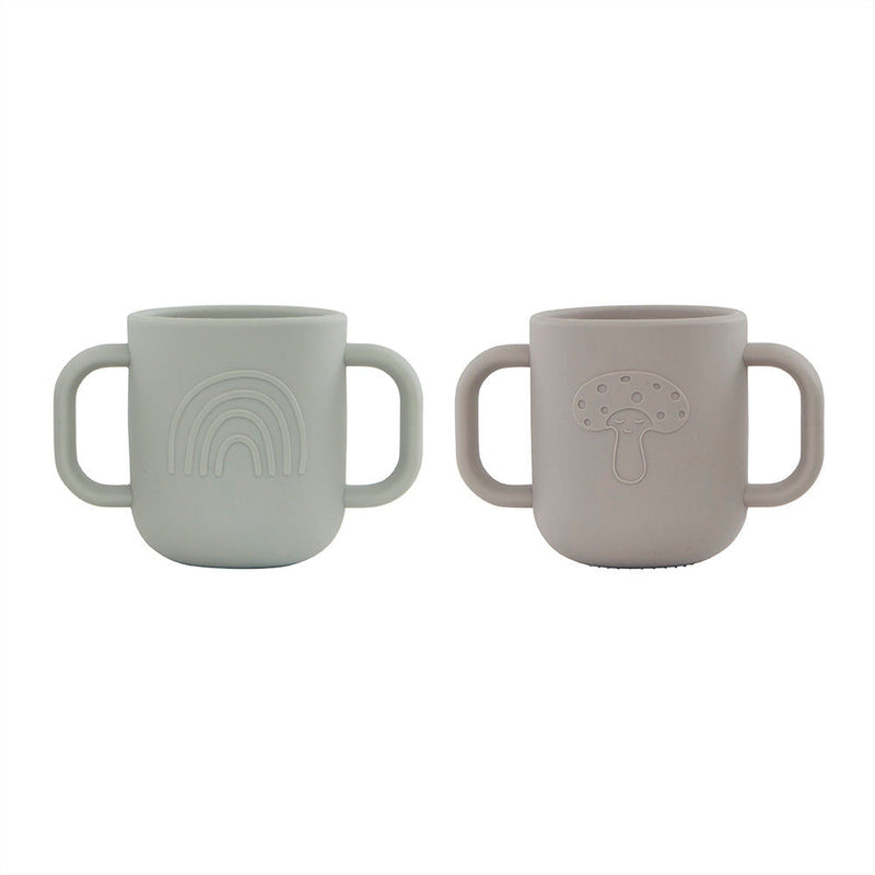 OYOY MINI OYOY MINI Kappu Cup - Pack of 2 - Clay / Pale Mint