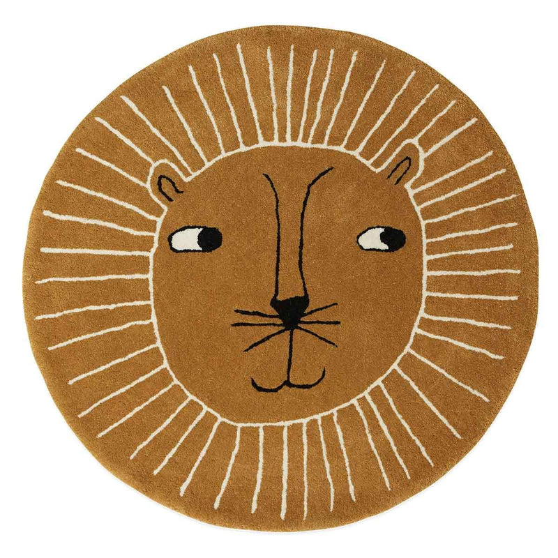 LaLe Living OYOY MINI Lion Rug - Caramel